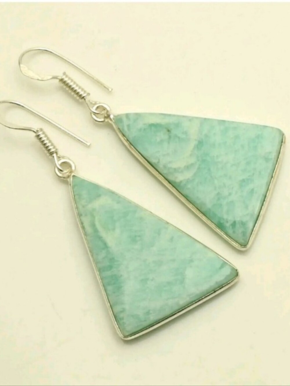 Amazonite Gemstone Jewelry 925 Sterling Silver Handmade Drop Dangle Earrings